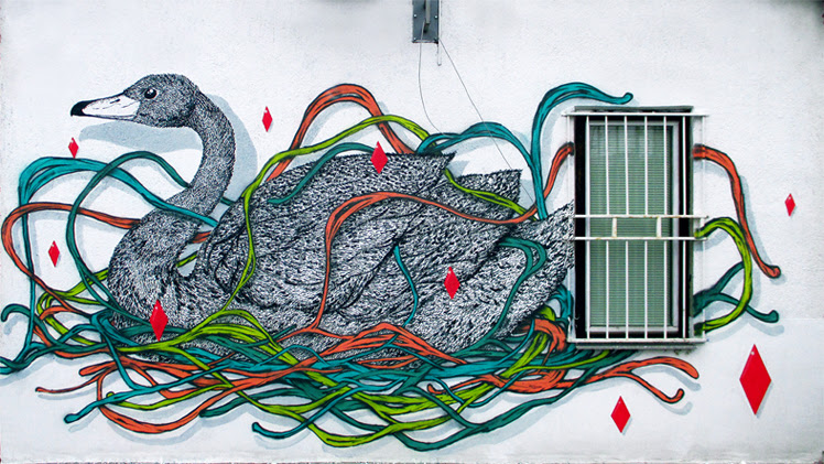 Marina Mesar OKO Swan 2016. dvorište Studentskog centra